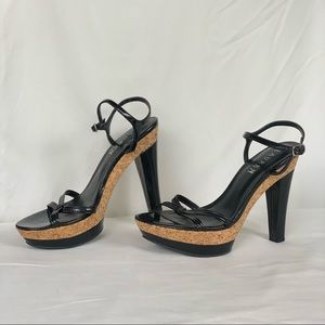 Strappy Cork Platform Heels by Lauren Ralph Lauren